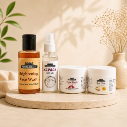 Daily Skin Care Kit {Jel, Brightening Face Wash, Kesar Gulab, Rice Glow}